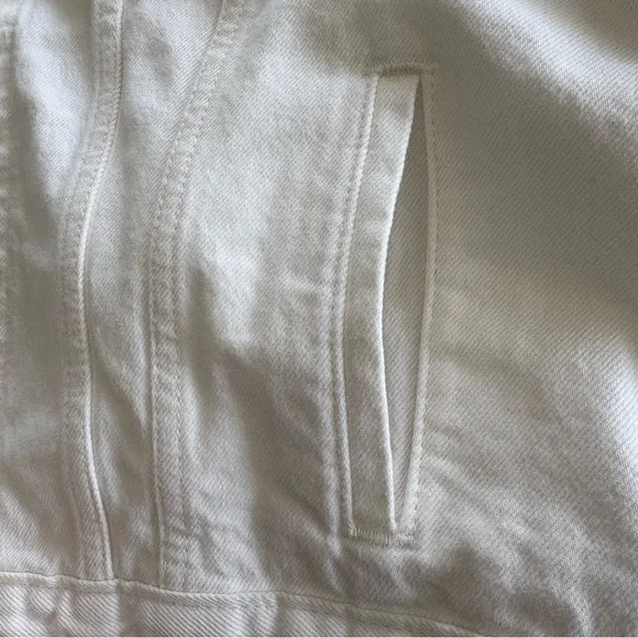 Levi’s Original Trucker Jacket White Denim Pockets Button Front Women’s Size XL - Picture 4 of 15